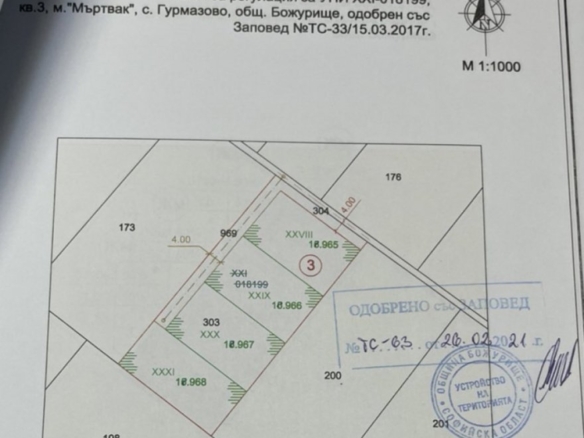 Продава парцел , София област, с.Гурмазово